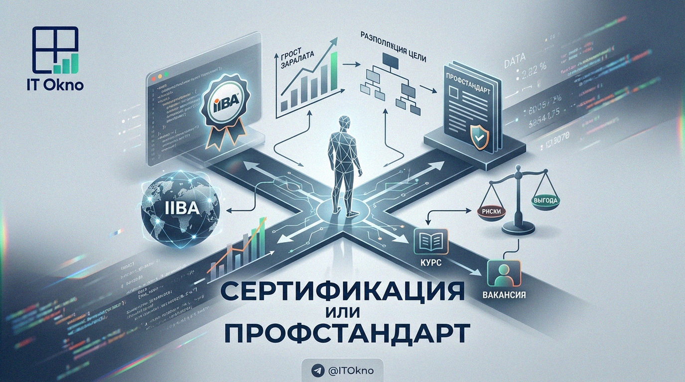 Сравнение сертификации IIBA и профессионального стандарта для бизнес-аналитиков