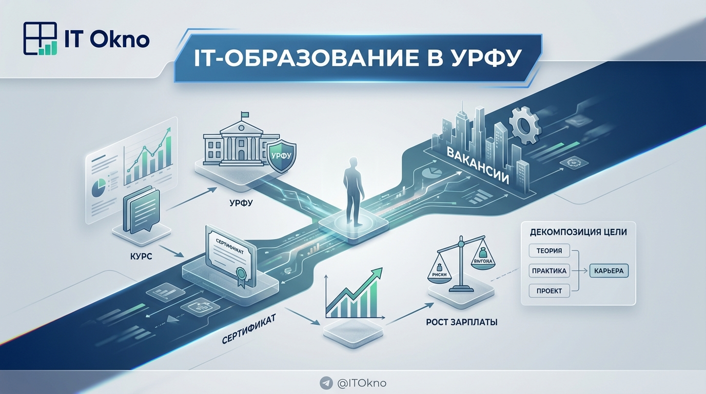 Студенты IT-направлений УрФУ за компьютерами в аудитории университета