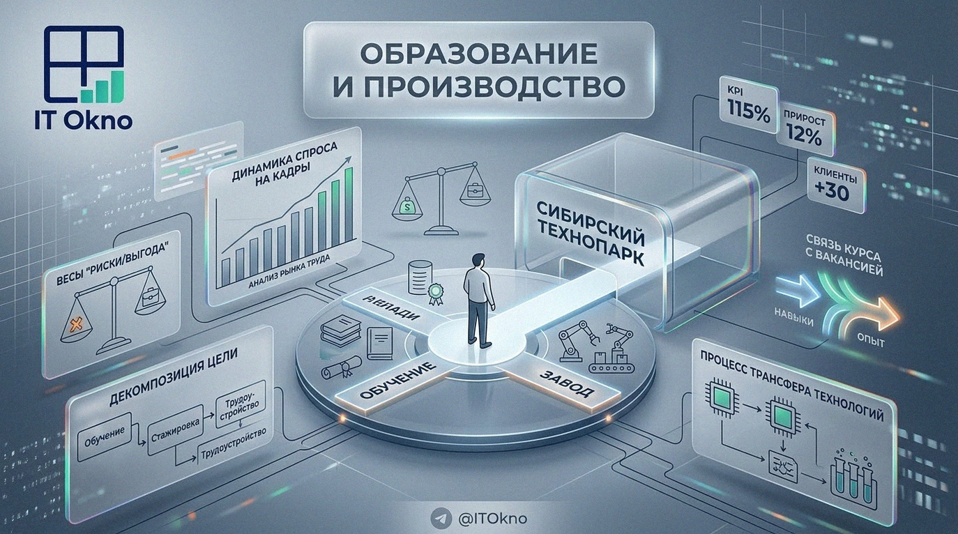 Сибирский технопарк объединяет образовательные учреждения и производственные предприятия