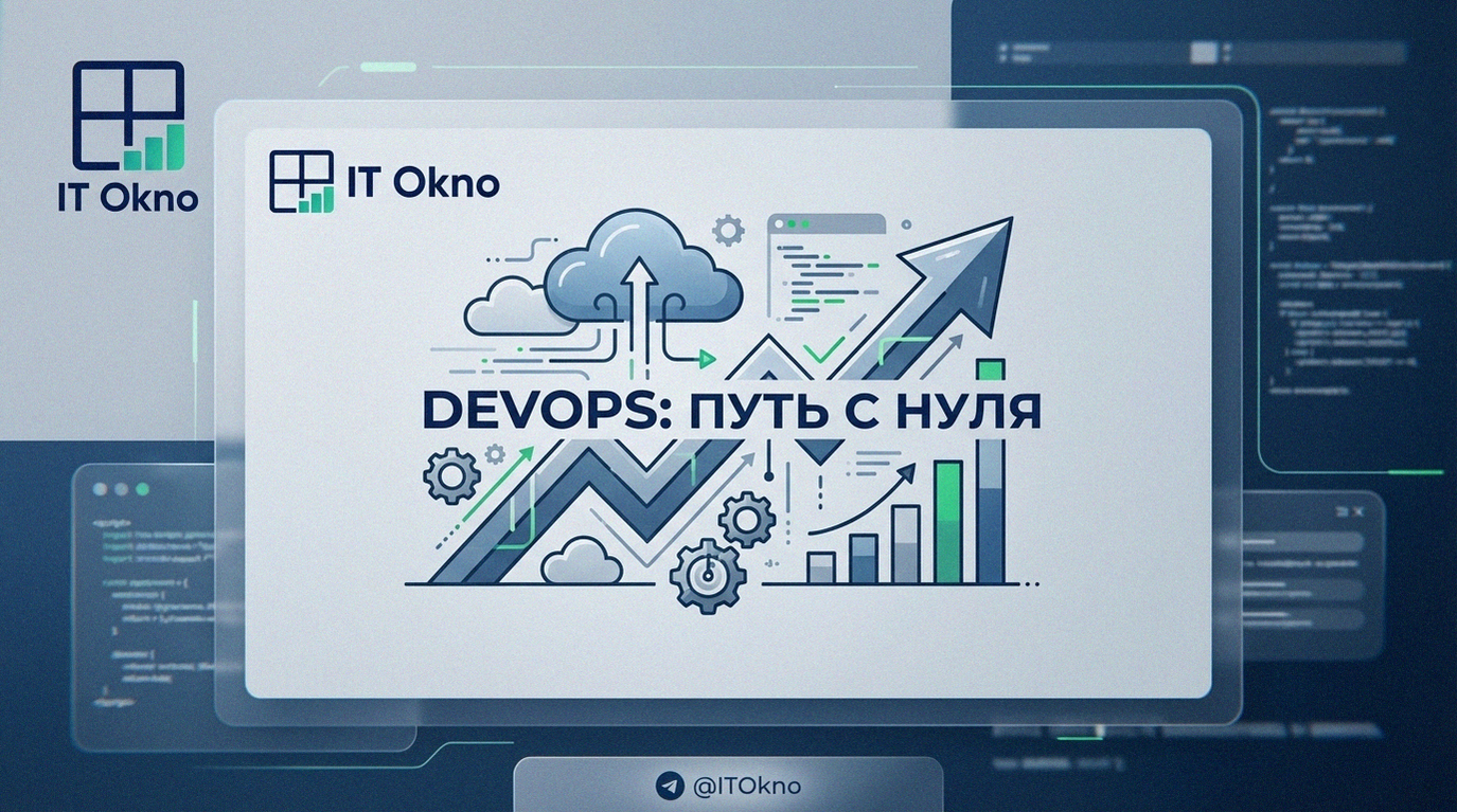 Инфографика: пошаговое обучение DevOps-инженера с нуля и его карьерные траектории