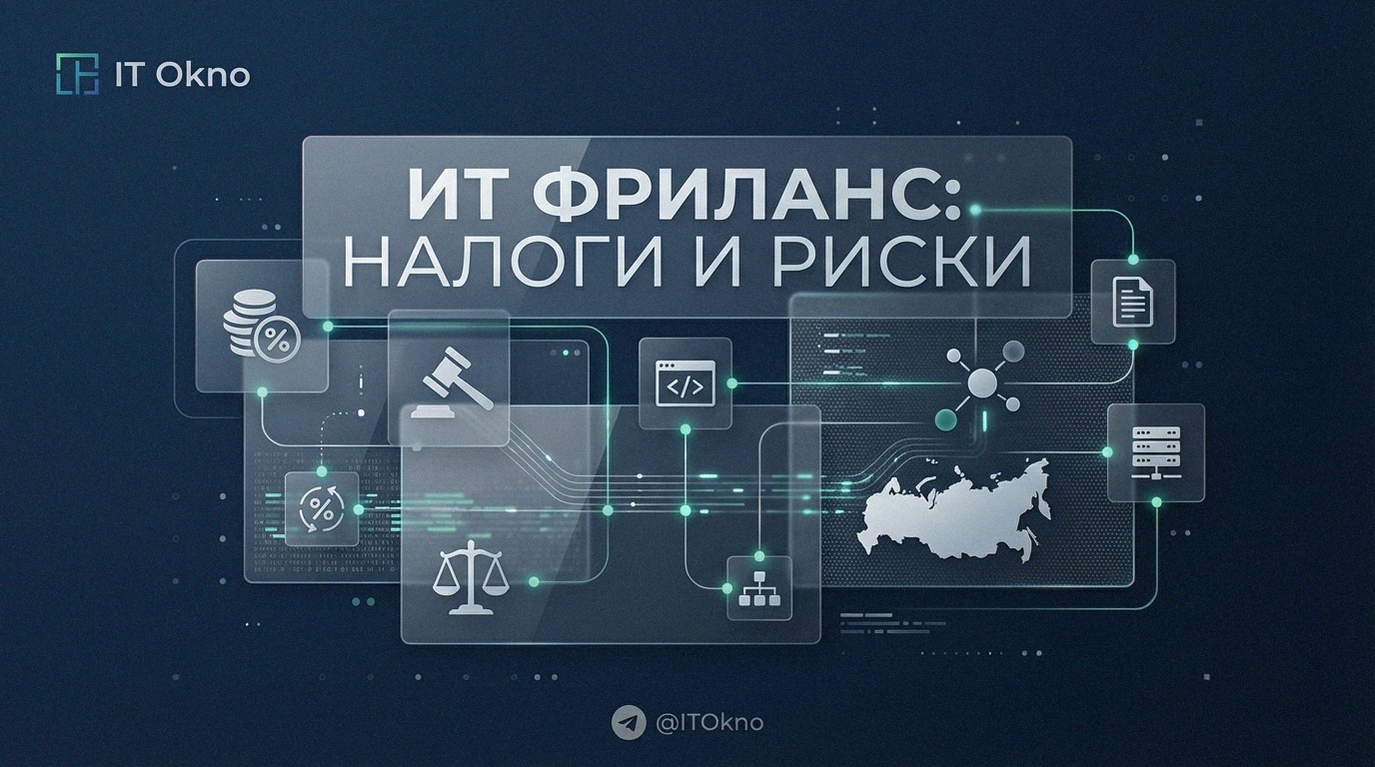 Иллюстрация налогообложения и правовых рисков для ИТ-фрилансеров в России