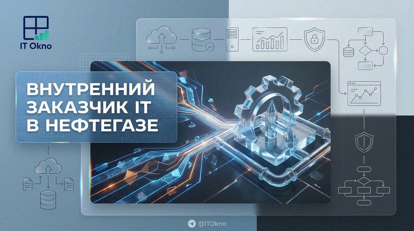 Схема взаимодействия IT-специалистов и внутреннего заказчика в крупной нефтегазовой компании